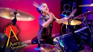 "Hot For Teacher" Avery Molek, 6 year old Drummer
